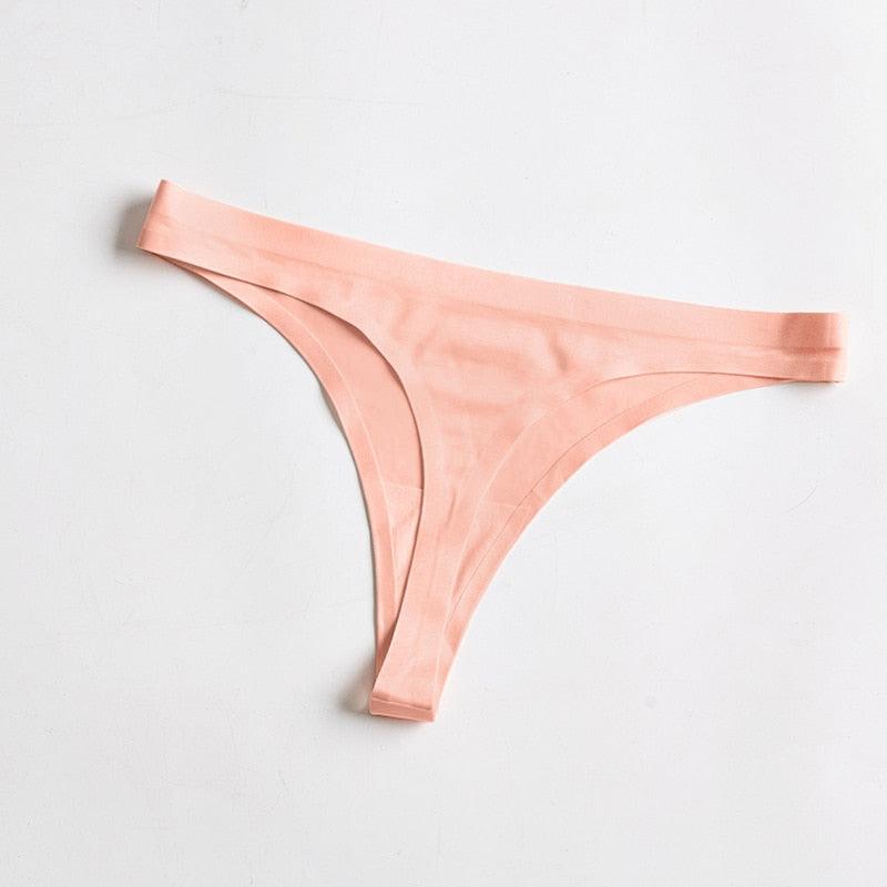 Comfortable Lightweight Blank Traceless Seamless Thong Panty - QuitePeach.com