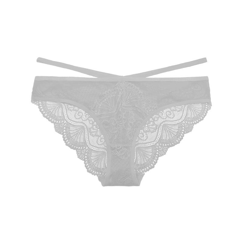2022 Newest Solid Color Lace Mesh Panty Thong - QuitePeach.com