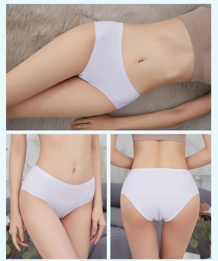 (7.95 EUR for 3 Pcs) Best Selling Ice Silk Seamless Breathable Comfortable Lingerie Panty - QuitePeach.com