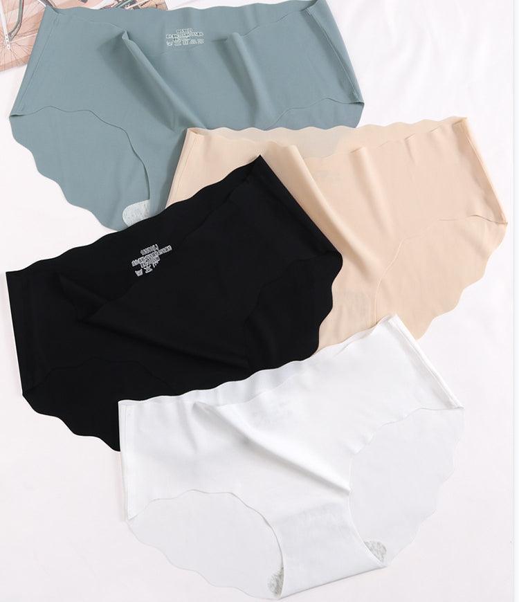 2 Pcs) Ice Silk Seamless Breathable Soft Comfortable Panty